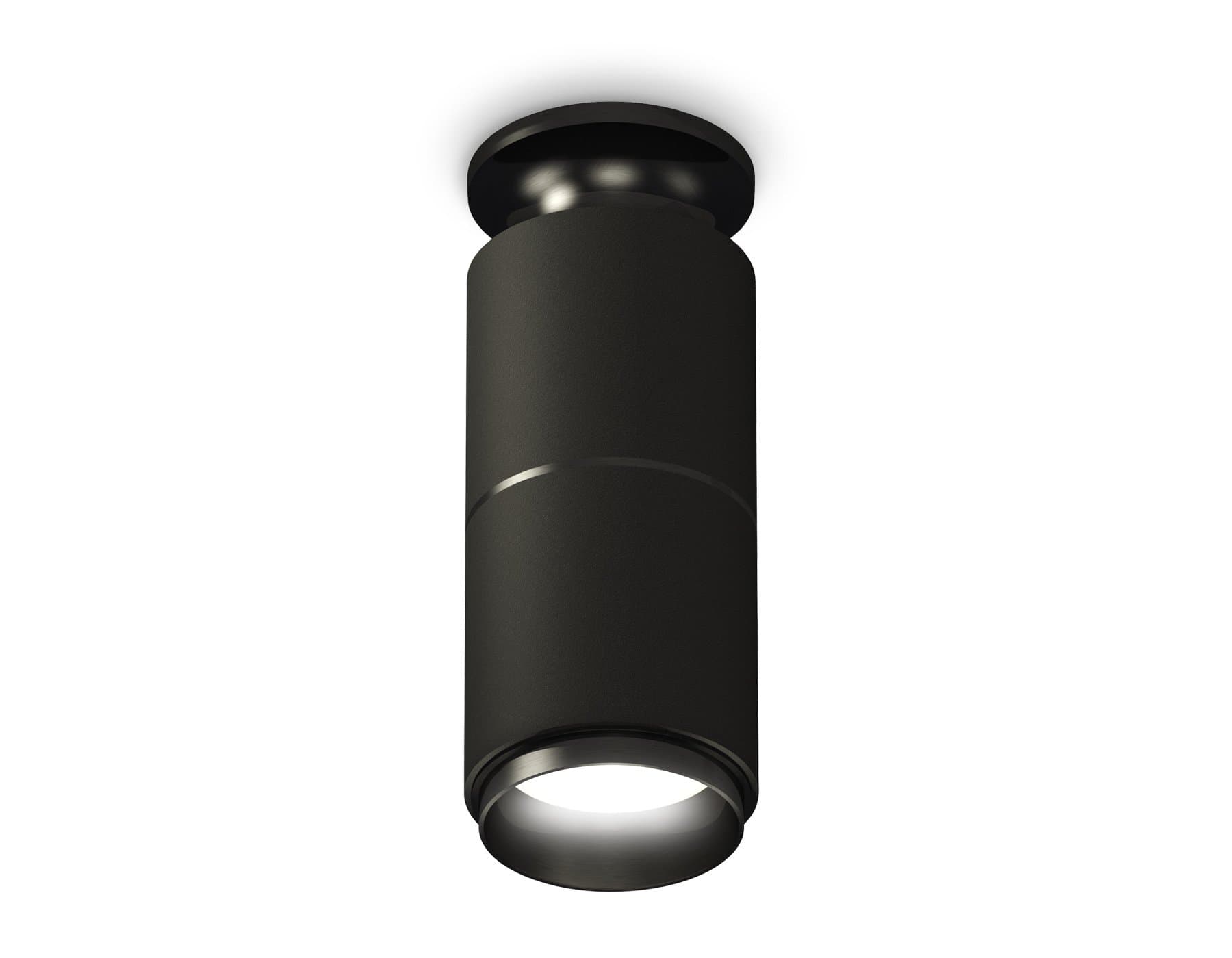 Ambrella Комплект накладного светильника XS6302201 SBK/PBK черный песок/черный полированный MR16 GU5.3 (N6902, C6302, A2061, N6121) — миниатюра 1