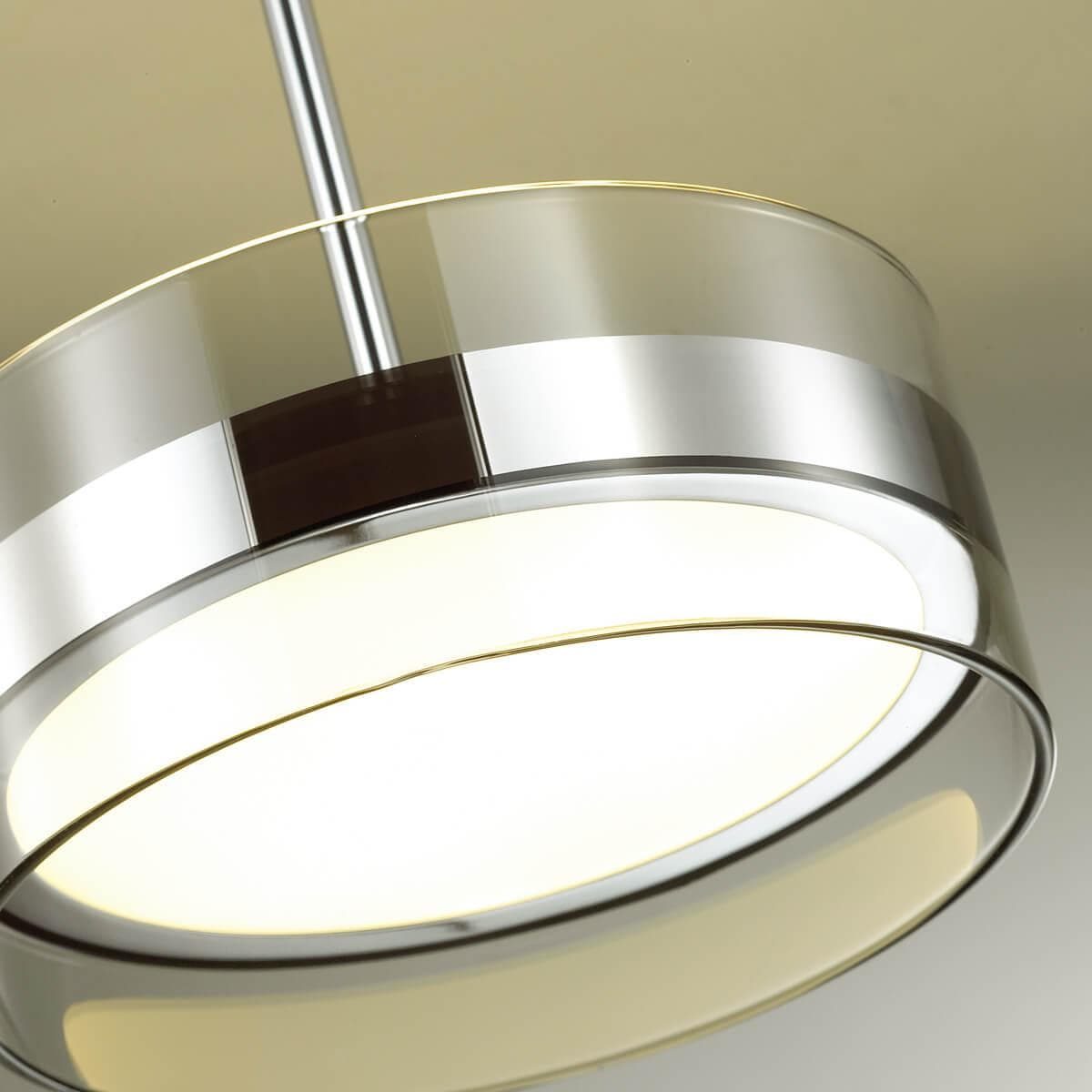 Odeon Light 4728/14L ODL20 11 хром/прозрачный Подвес LED 4000K 14W 220V AKELA — миниатюра 2