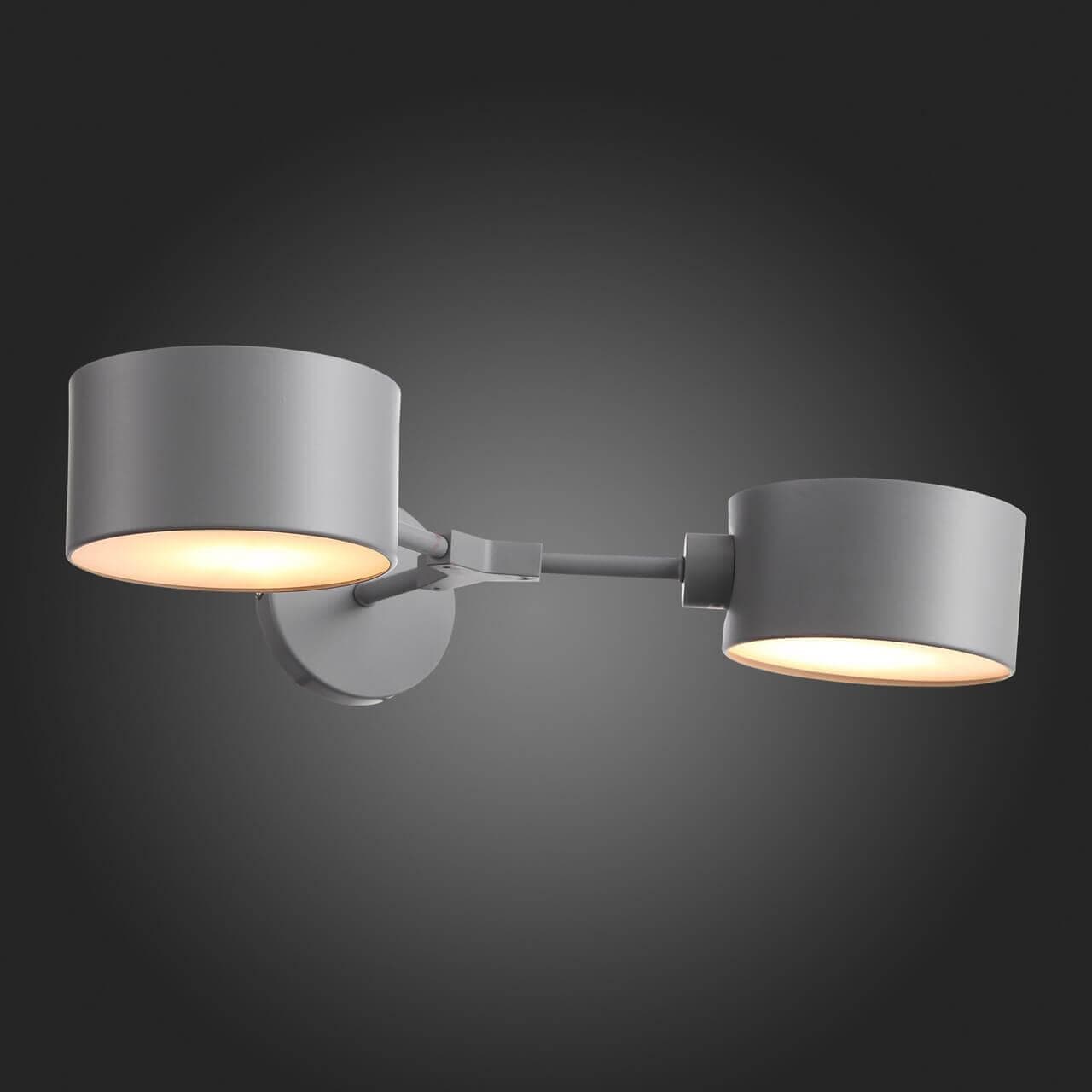 Evoluce GIMENTO Серый/Серый SLE183701-02 Светильник настенный E14 2*60W — миниатюра 4