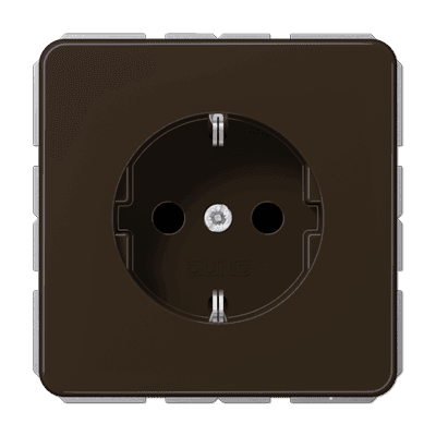 JUNG Штепсельная розетка SCHUKO 16A 250V~ коричневая CD1520BFBR