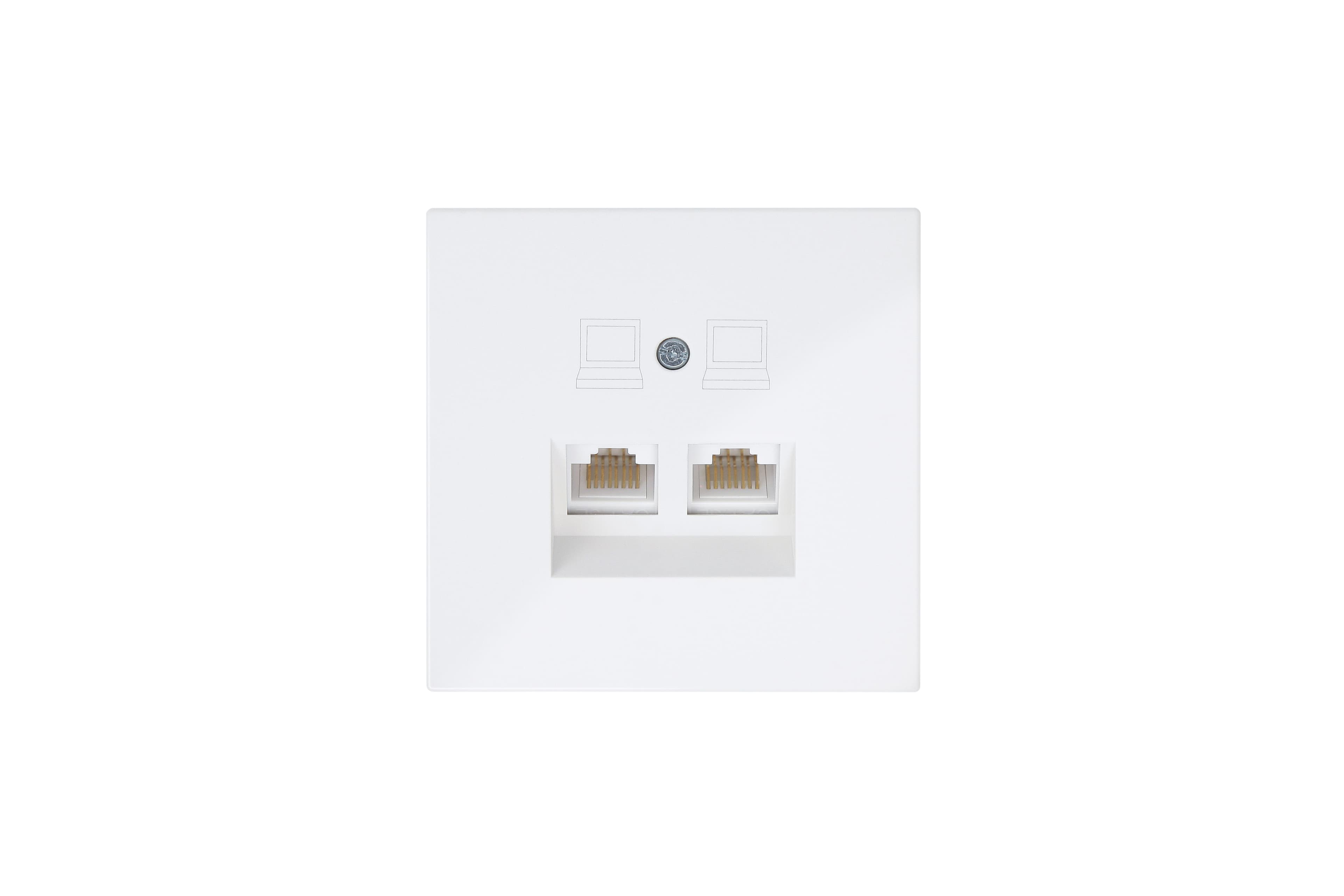 Jasmart FD Белый глянцевый Розетка RJ45 2-ая