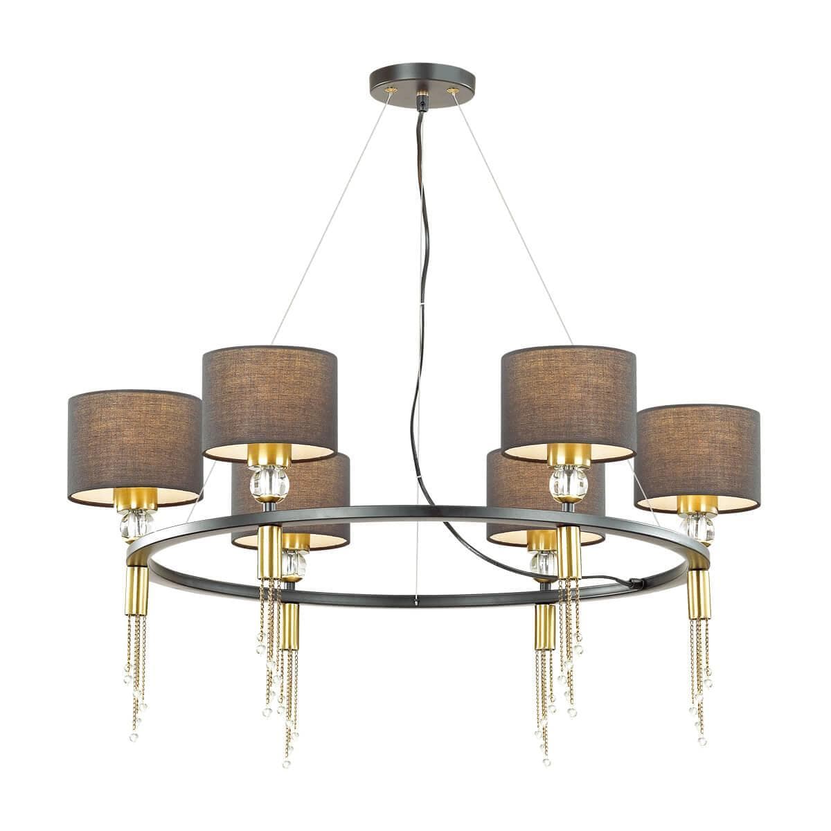 Lumion 4516/6 NEOCLASSI LN21 116 античная латунь, черный Люстра E27 6*60W 220V SANTIAGO