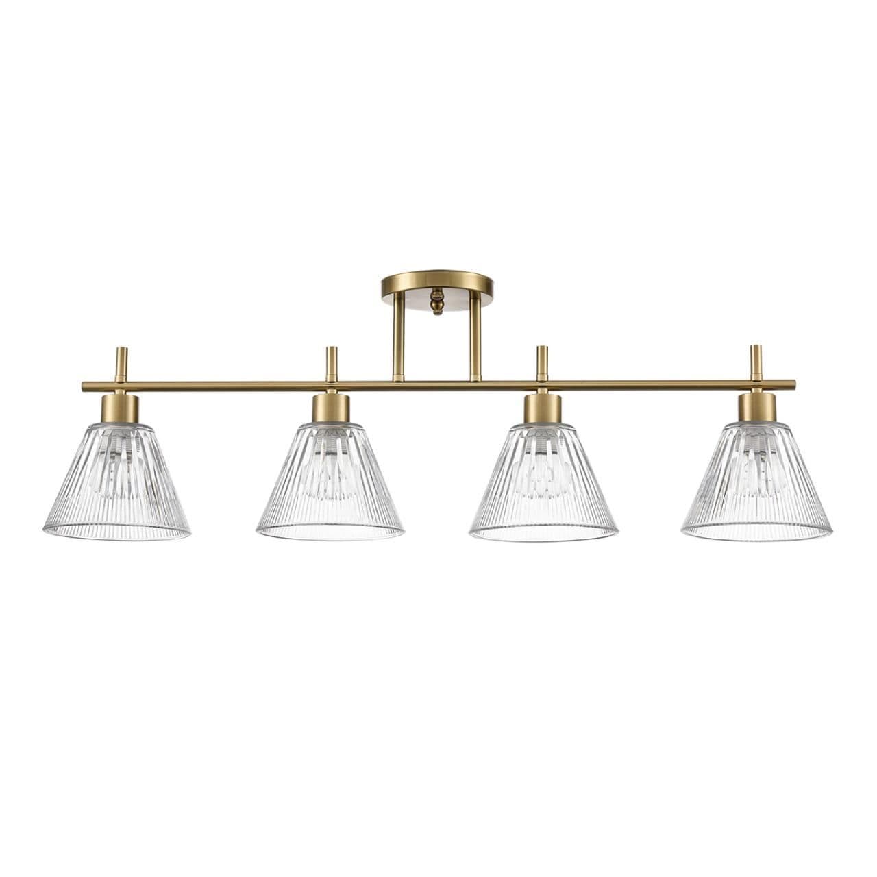 Lumion 8188/4C COMFI LN25 латунь/прозрачный, металл/стекло Потолочный светильник E14 4*40W 220V VIVIAN