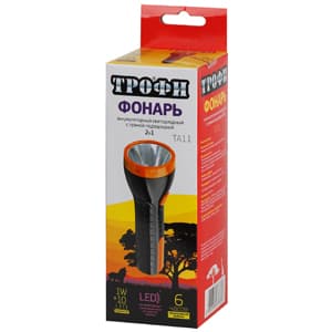 ТРОФИ TA11 Фонарь Акку 4V1Ah, 2в1, 1Вт+10SMD Б0010038 — миниатюра 3