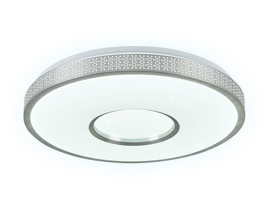 Ambrella Потолочный светодиодный светильник с пультом FF81 WH белый 48W D400*80 (ПДУ Радио 2.4) — миниатюра 4