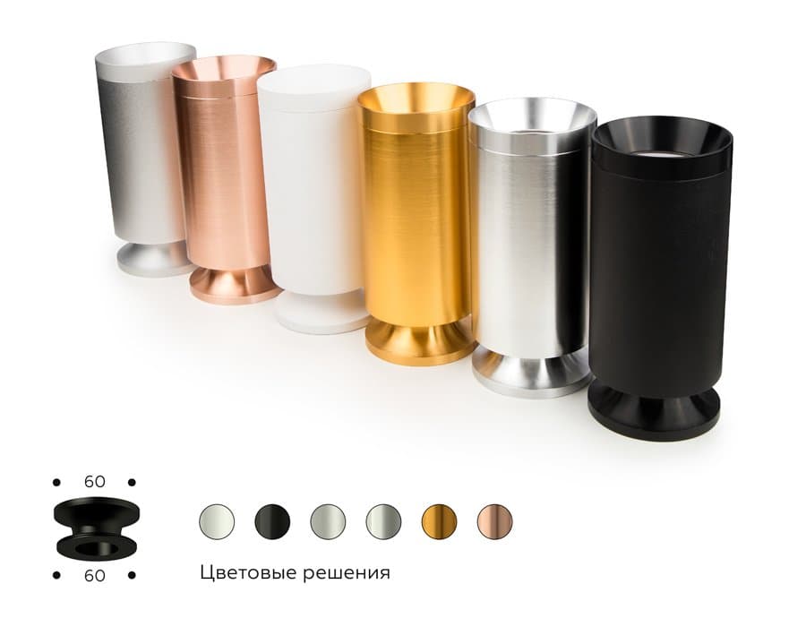 Ambrella Корпус светильника накладной для насадок D60mm C6303 DCH черный хром D60*H60mm MR16 GU5.3 — миниатюра 6