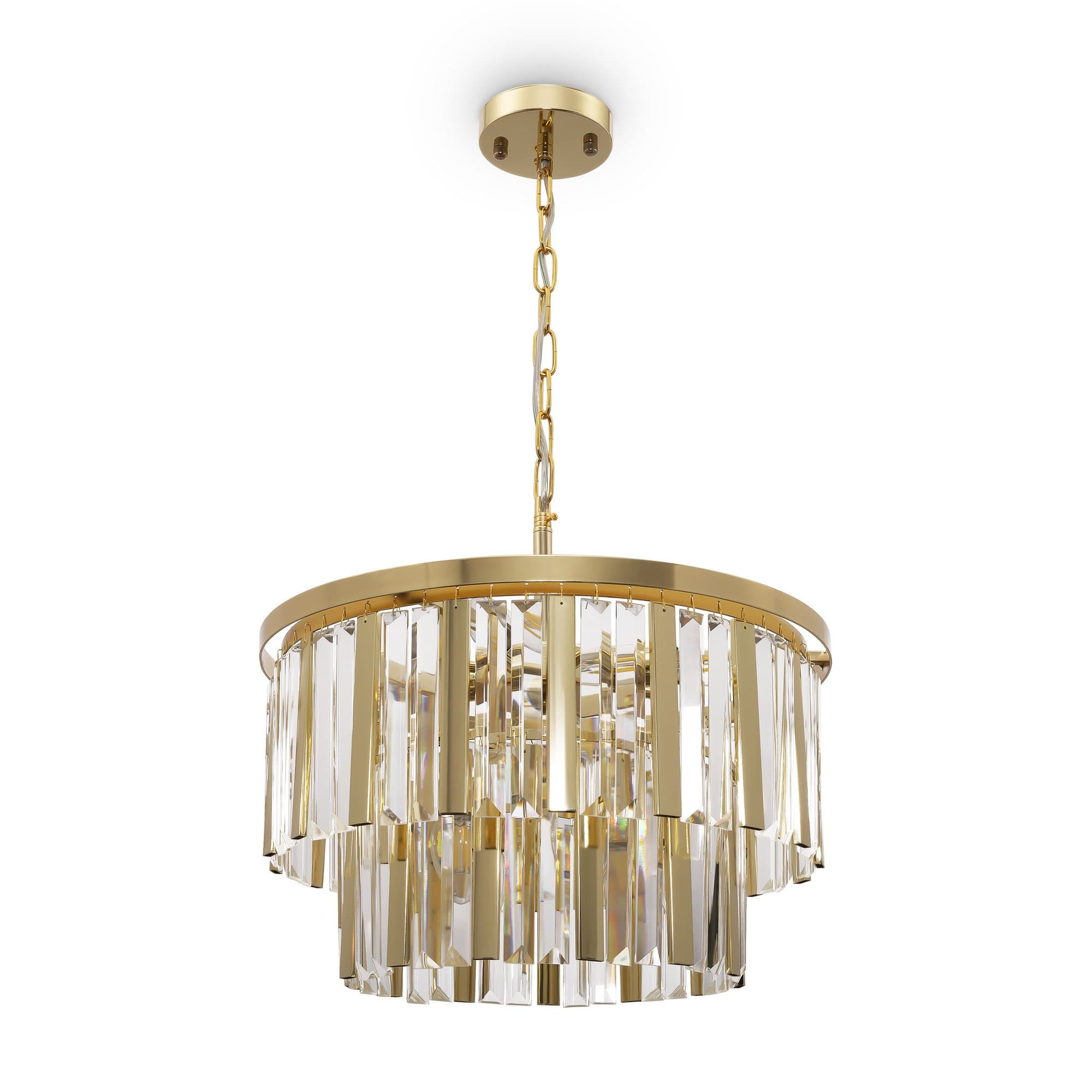 Freya Crystal Market Золото Люстра FR11001PL-08G — миниатюра 3