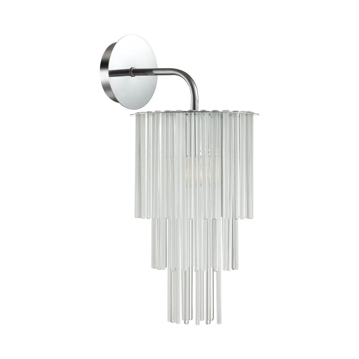 Odeon Light 4920/1W MODERN ODL22 329 хром/прозрач./матов./стекло Бра E27 1*60W PAPITA