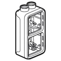 Legrand Plexo Серый Монтажная коробка 2-ая вертикальная 069668 — миниатюра 3