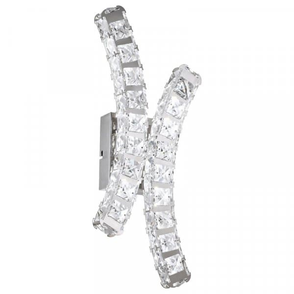 Eglo Бра LED TONERIA, 24х0,5W(LED), L190, H470, сталь, хром/хрусталь 39004