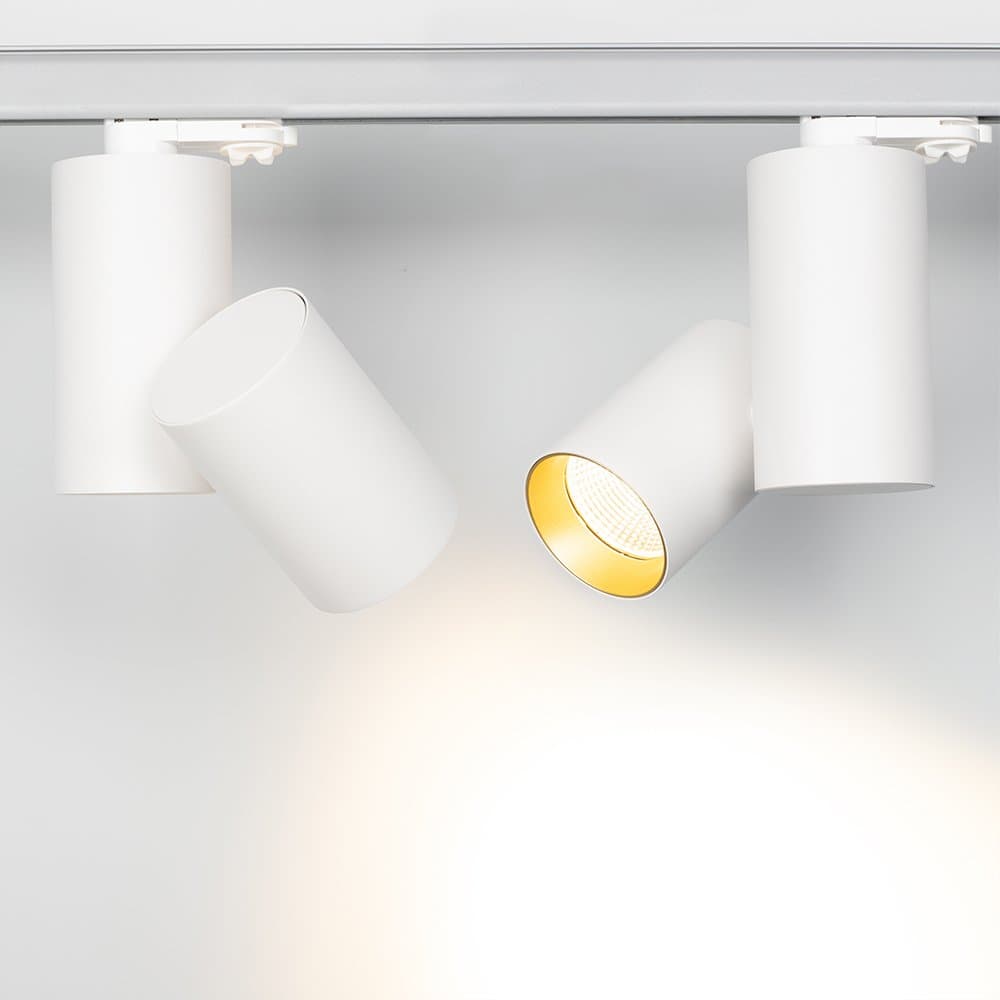 Arlight Светильник SP-POLO-TRACK-TURN-R85-15W Warm3000 (WH-GD, 40 deg) (IP20 Металл, 3 года) 027439 — миниатюра 5