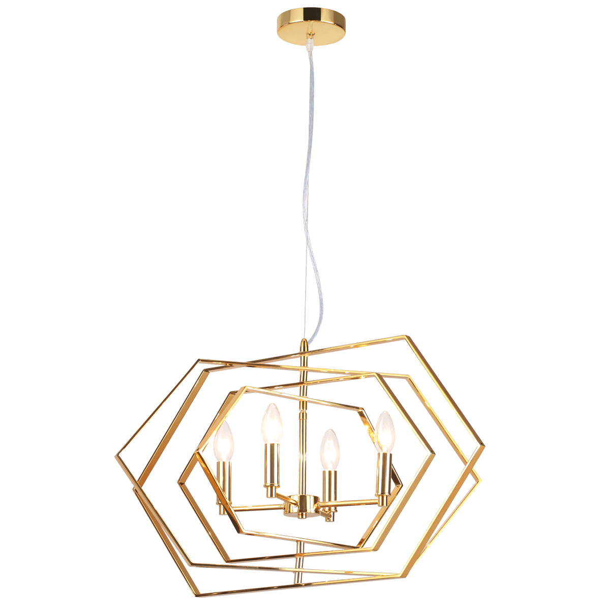 Odeon Light 4663/4 ODL20 278 золотой Люстра E14 4*40W 220V STOLLA — миниатюра 2
