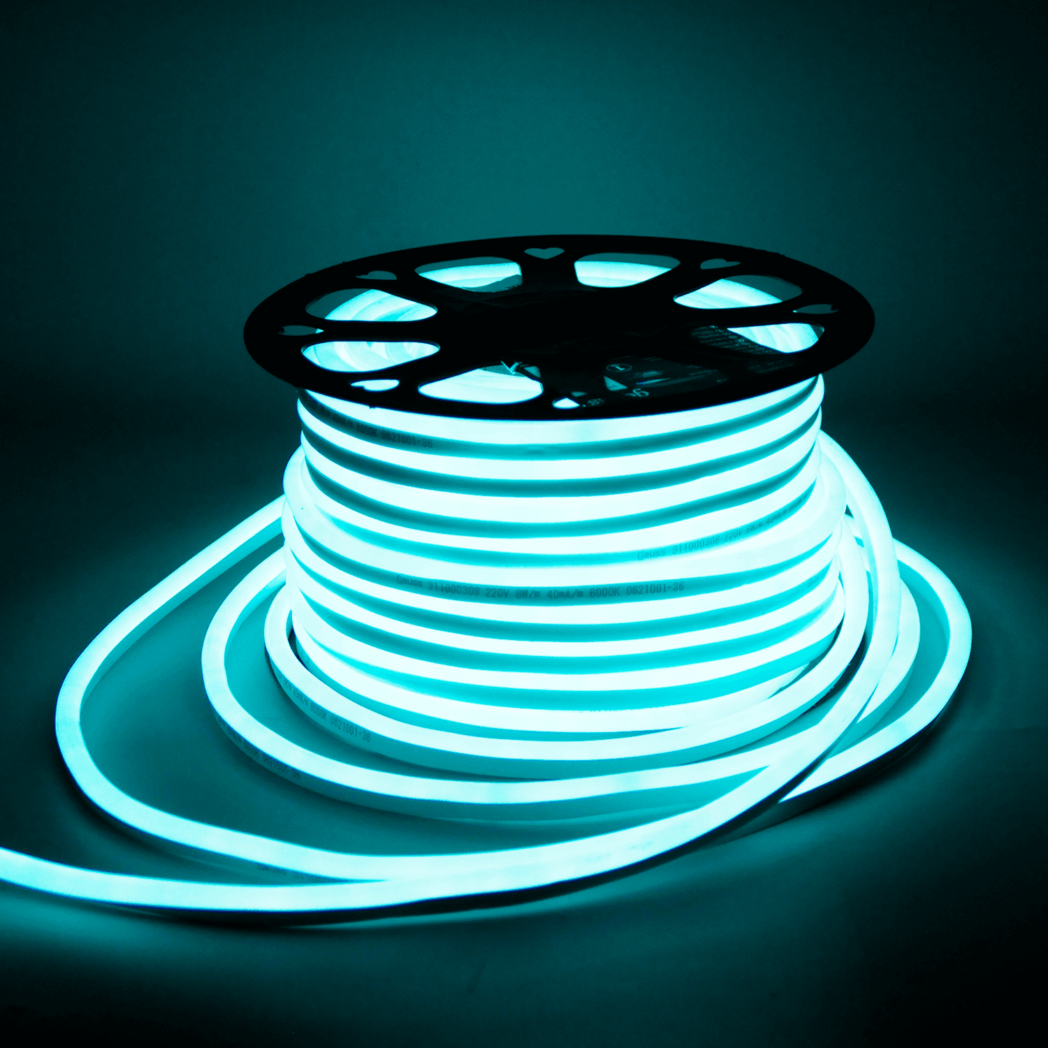 Gauss Лента LED 2835/120-SMD 8W 220V 200lm/m 6000K NEON IP67 (50м) 311000308 — миниатюра 4