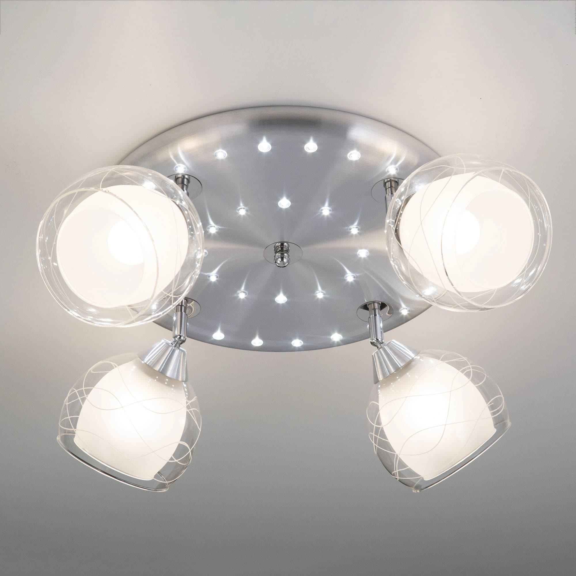 Citilux CL158142 Самба+LED Алюм+Хром Светильник Люстра — миниатюра 4