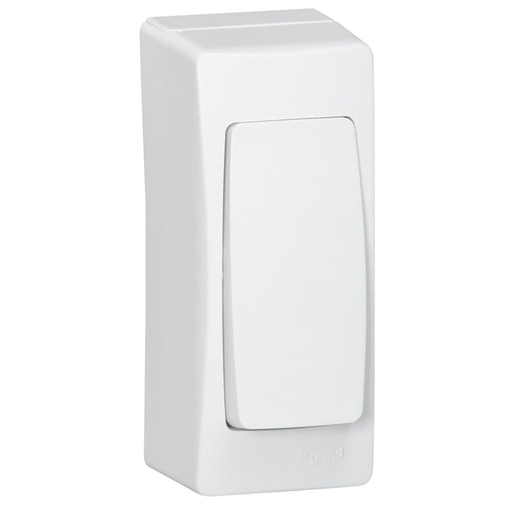 Legrand Рамка для накладного монтажа 1 пост вдоль мини-плинтуса DLPlus 40x12,5 + профиль 16 мм белая 031459