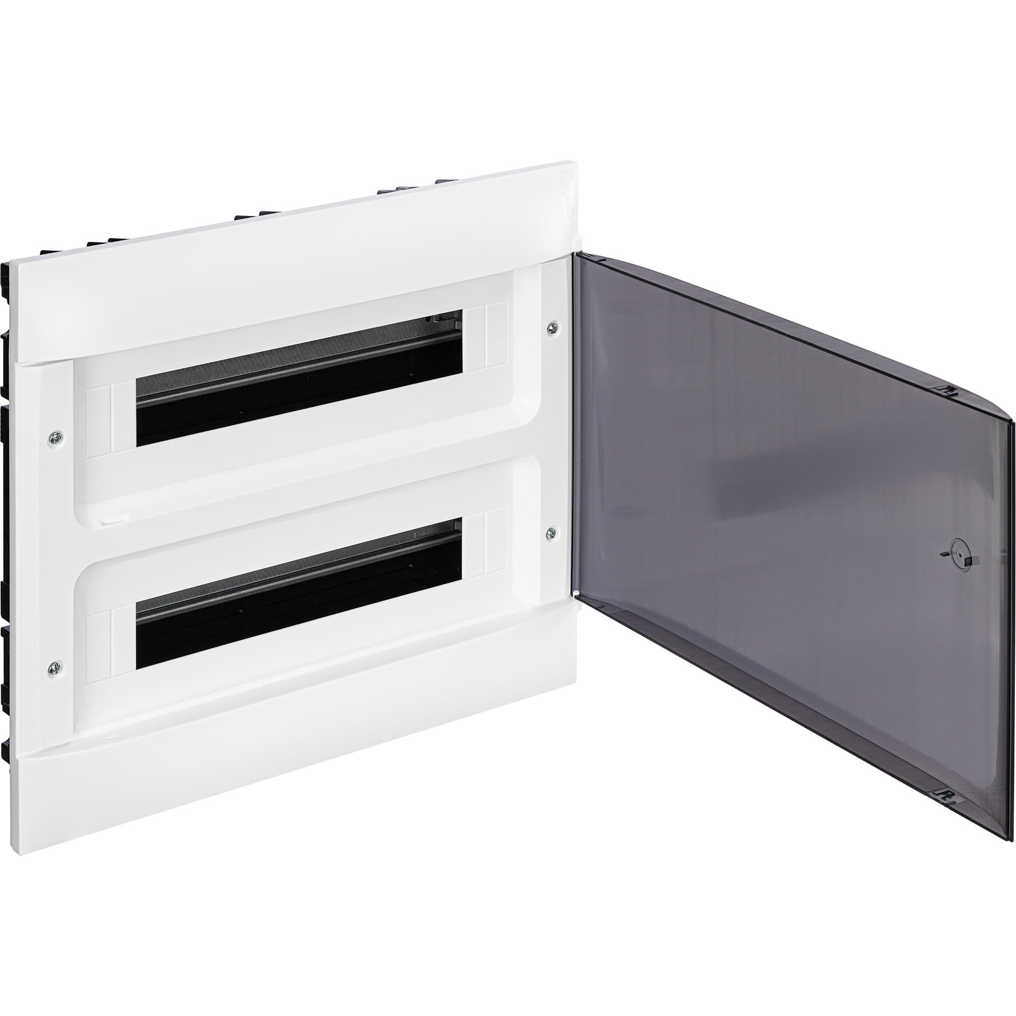 Legrand Practibox S Пластиковый щиток Встраиваемый 2X18 Дымчатая дверь 137557 — миниатюра 2