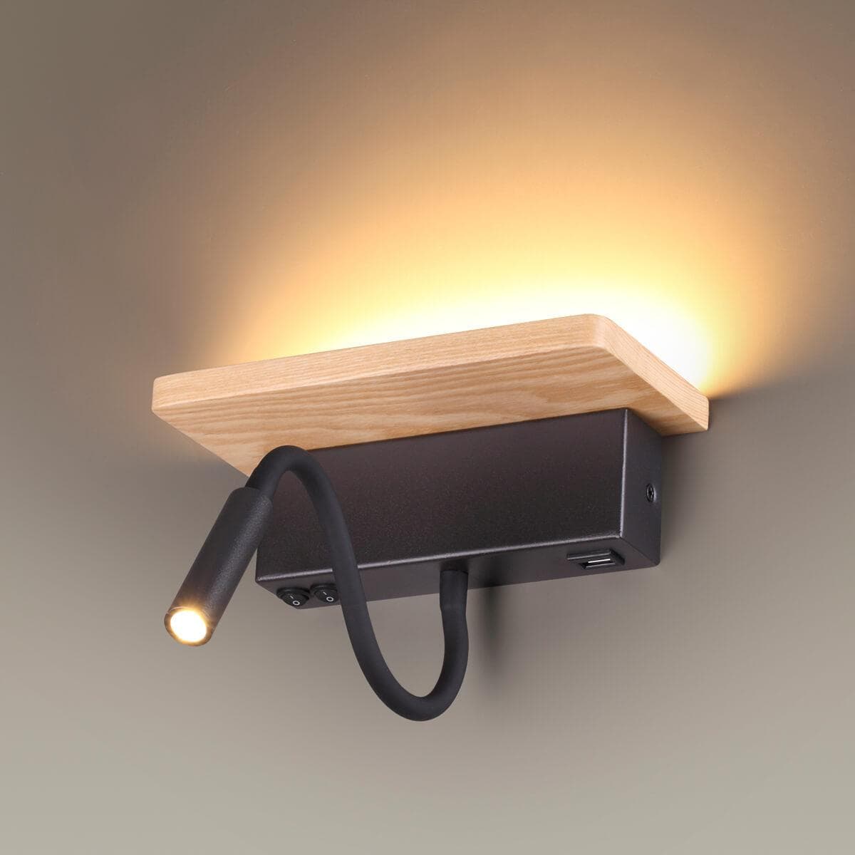 Odeon Light 3868/8WL ODL19 152 светлое дерево/дерево Настенный светильник LED 8W 560Лм 3000К WOODY — миниатюра 2