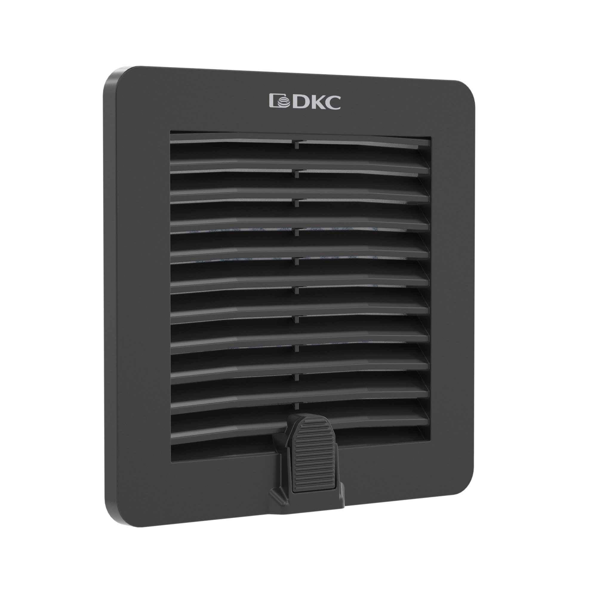 DKC Вентиляционная решетка с фильтром RF 150x150 мм, IP54, RAL9005