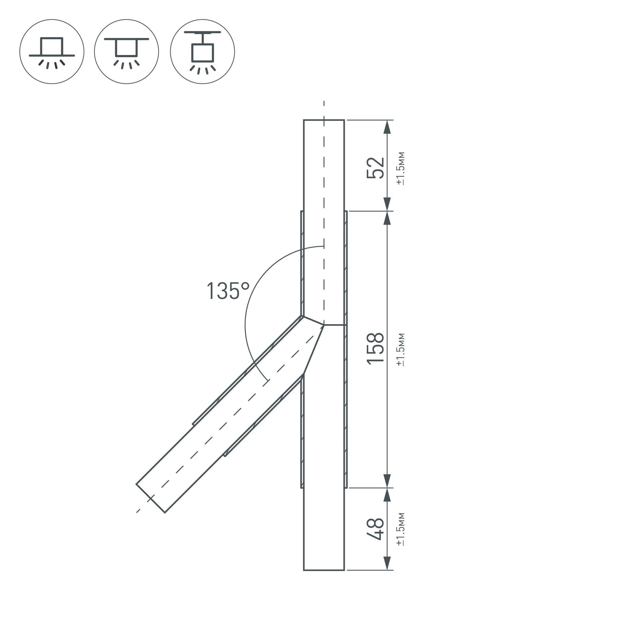 Arlight Тройник PLS-LOCK-H25-T135R правый (с экраном MAT-L) (Металл) 026242 — миниатюра 2