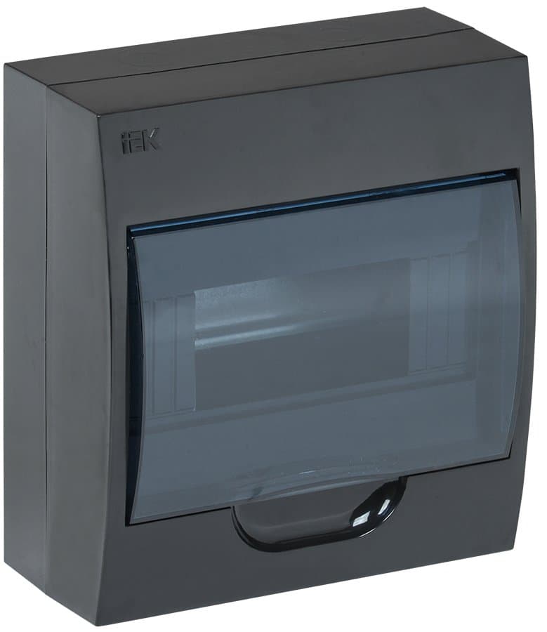 IEK KREPTA 3 Корпус пластиковый ЩРН-П-8 IP41 черный откр.монтаж