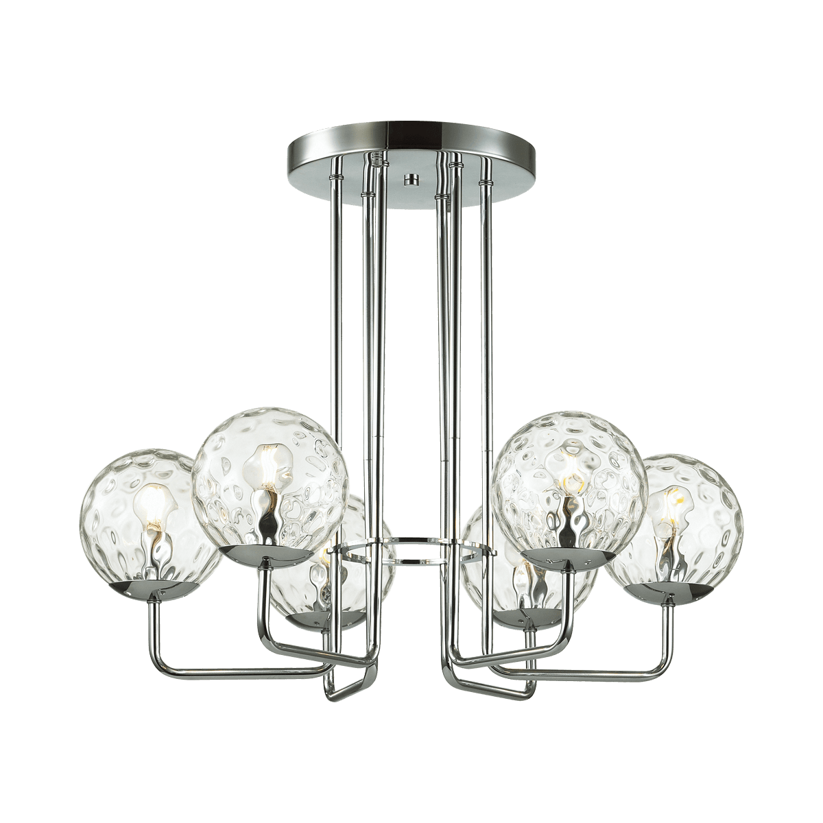 Odeon Light 4982/6C MODERN ODL22 323 хром/прозрачный/стекло Люстра потолочная E14 6*40W VERASA — миниатюра 2