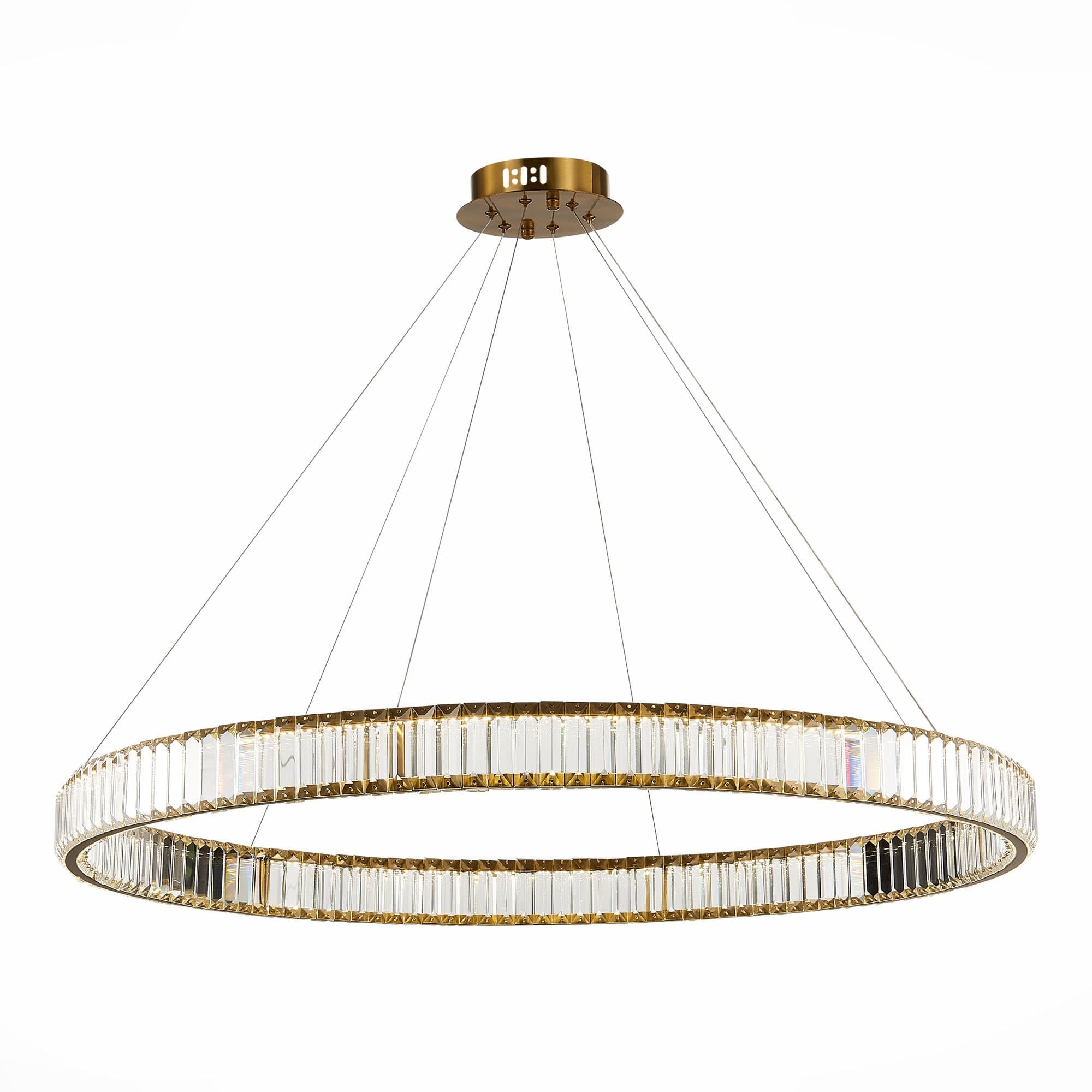 ST Luce SL1622.313.01 Люстра подвесная Латунь/Прозрачный LED 1*68W 4000K