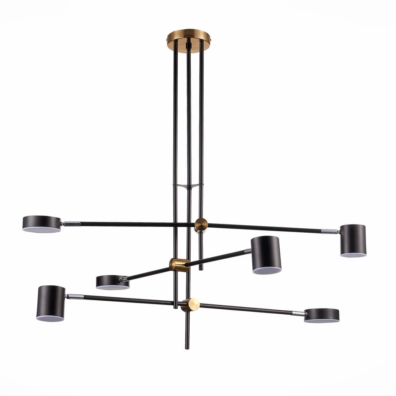 ST LUCE SL1604.432.06 Светильник потолочный Черный, Латунь/Черный LED 6*5W 3000K — миниатюра 4