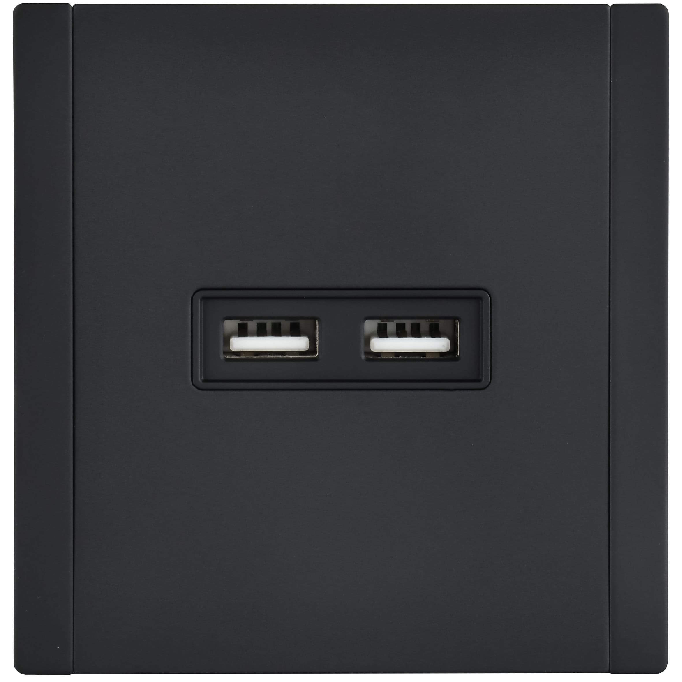 IEK FORTE&PIANO Металл Черный Розетка USB A+A 3,1А FP149M — миниатюра 2