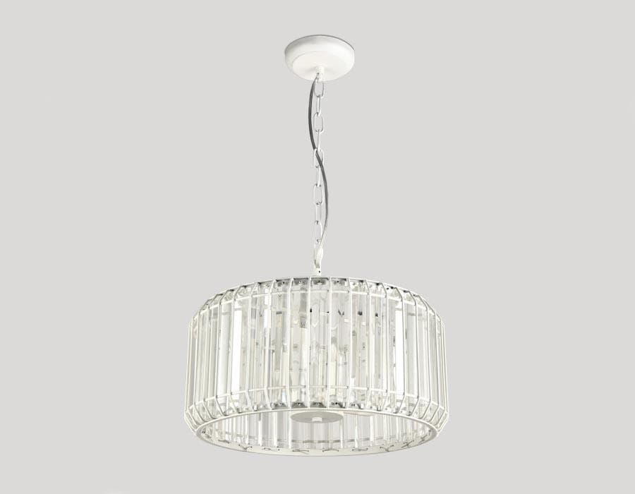 Ambrella Подвесная люстра с хрусталем TR5810 WH/CL белый/прозрачный E14/5 max 40W D400*650 — миниатюра 3