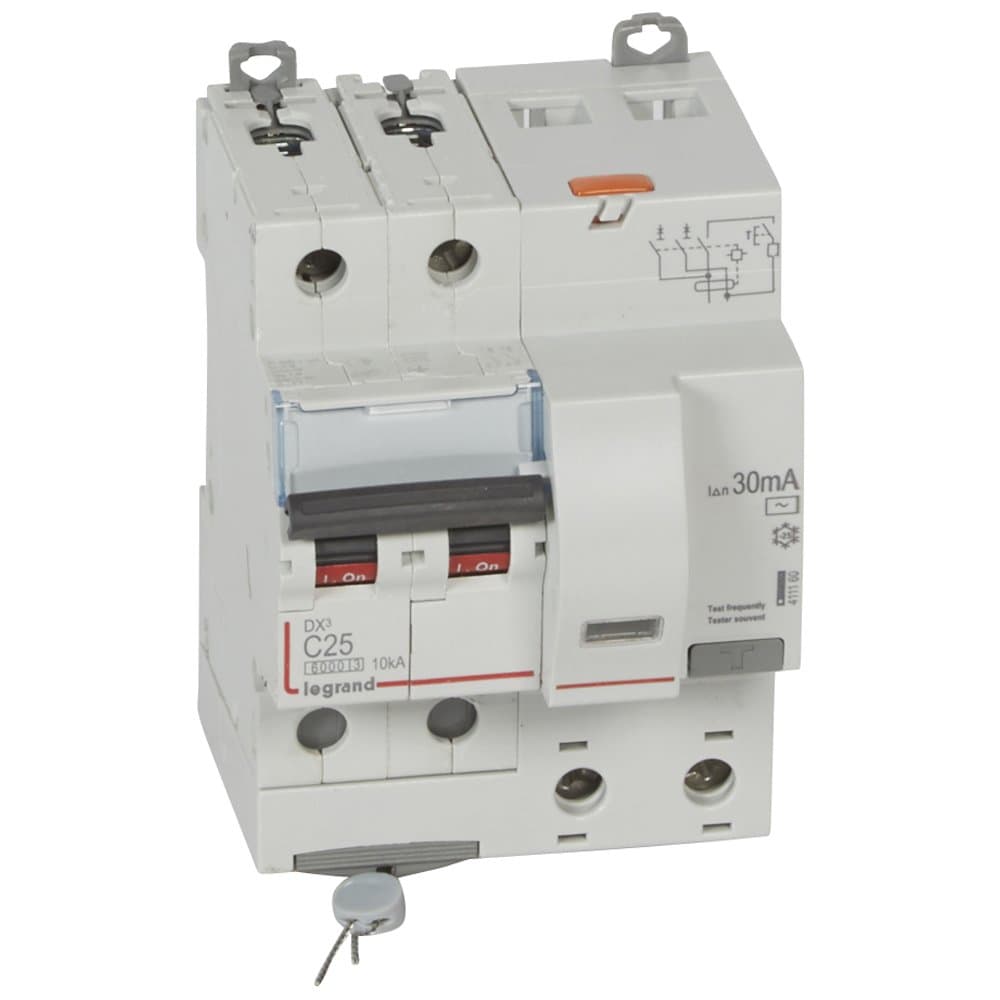 Legrand DX3 Автоматический выключатель дифференциального тока 2P 25А (С) 30MA-AC 4м 411160 — миниатюра 1