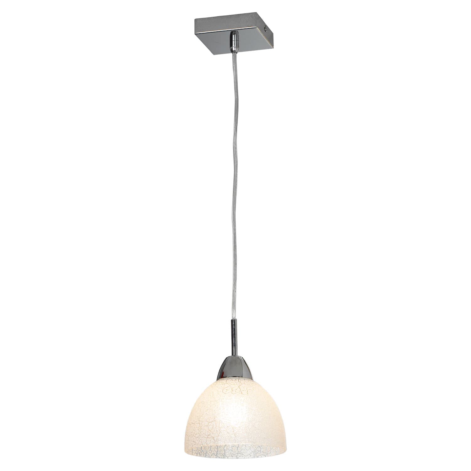 Lussole PROMO 2 Металл Хром /  Стекло Подвес E27 60W LSF-1606-01