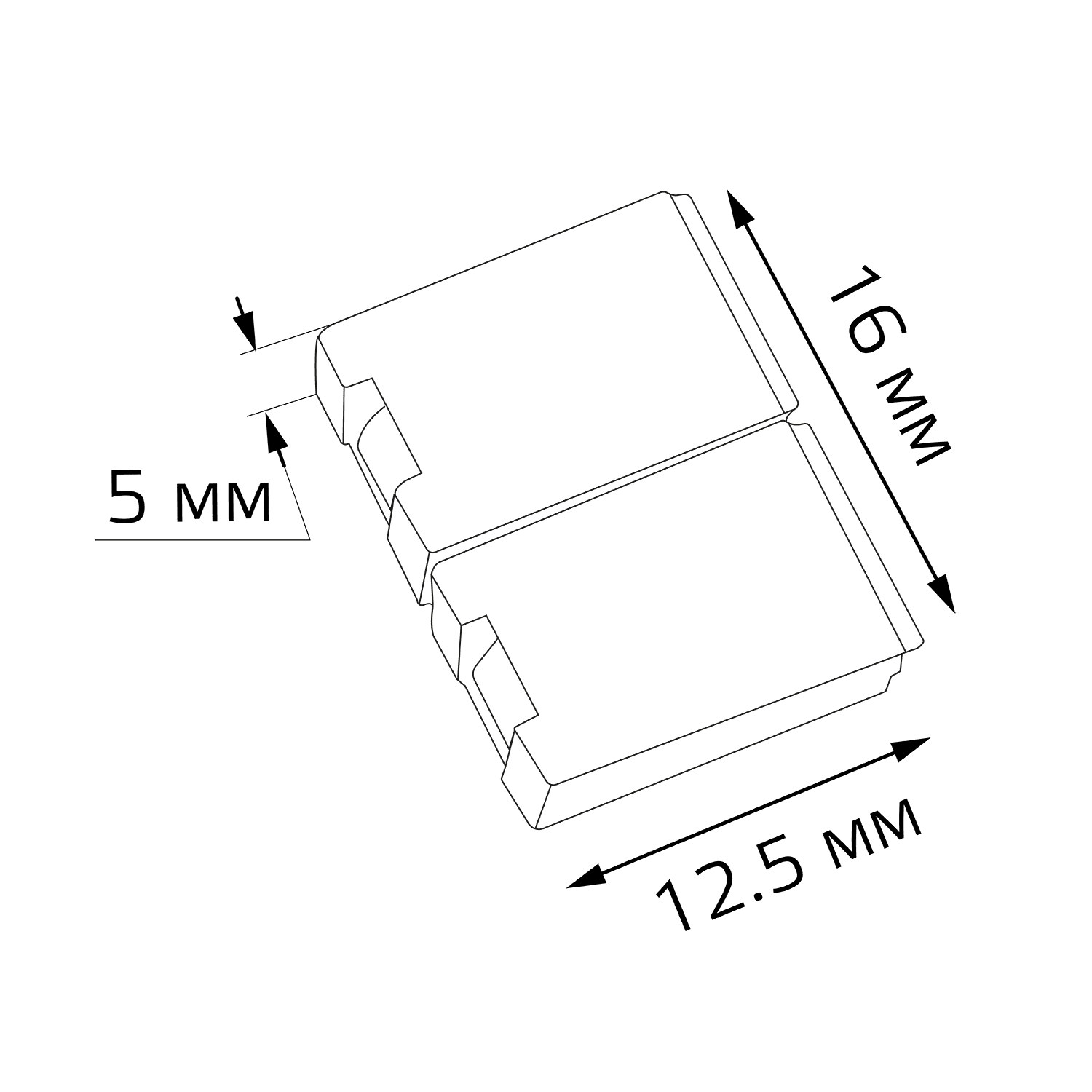 Gauss Набор коннекторов для светодиодной ленты 5050 и 2835/120SMD 5 шт. в упак. 205204000 — миниатюра 2