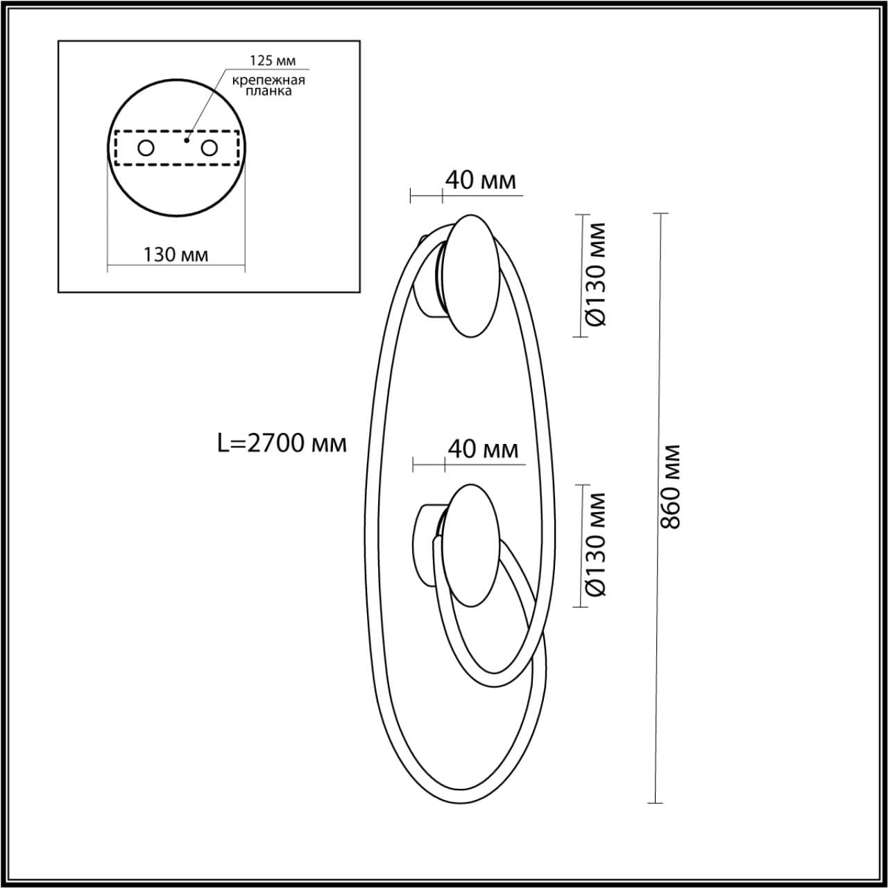 Odeon Light 4397/30WL HIGHTECH ODL23 101 черный/металл/канат Настенный св-к IP20 LED 25W 1005Лм 3000K CORDA — миниатюра 2