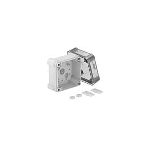 OBO Bettermann Распределительная коробка X02C, IP 67, 95х95х72 мм, сплошная стенка, с прозрачной крышкой 2005524 — миниатюра 2