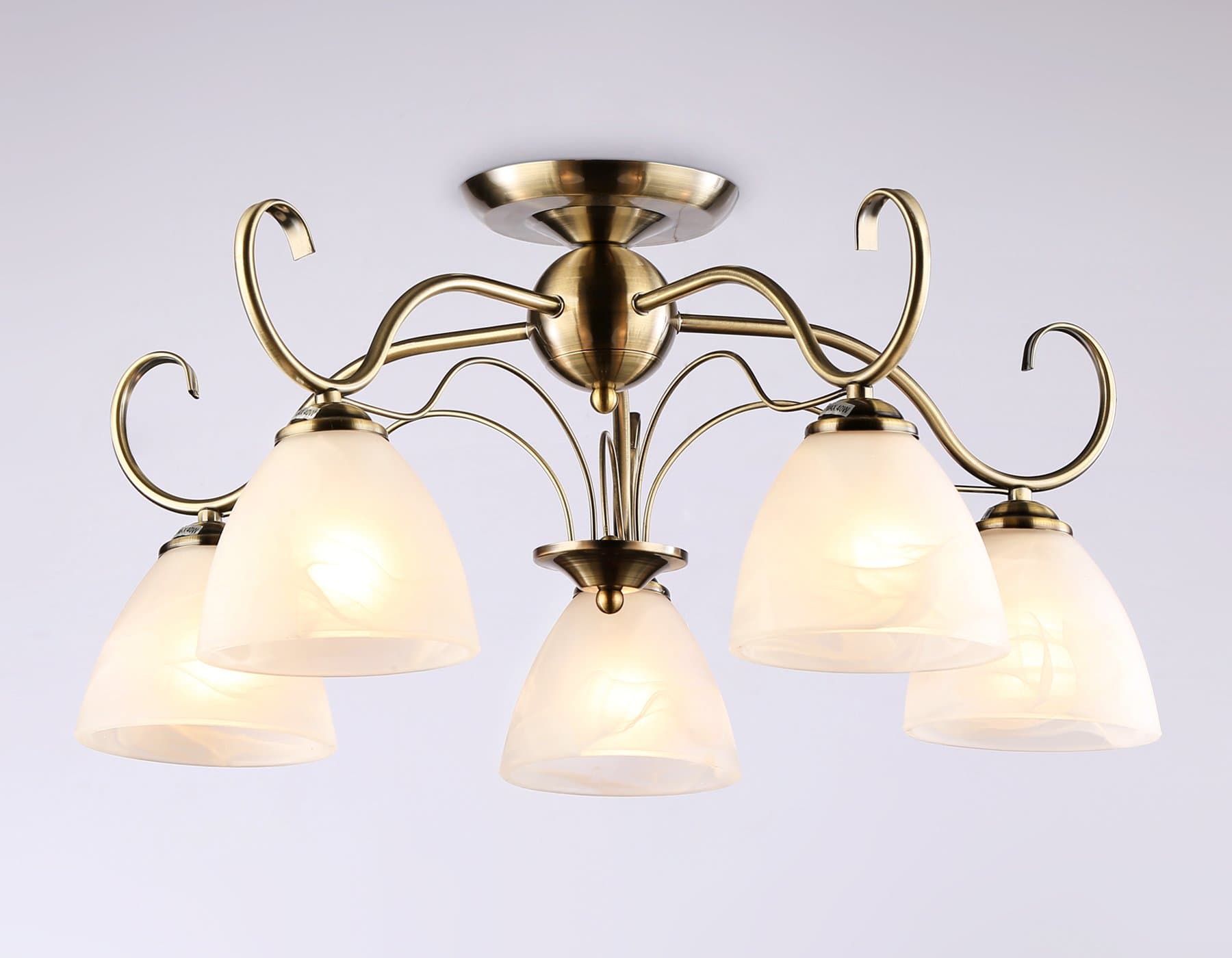 Ambrella Потолочная люстра TR3046/5 SB/FR бронза/белый матовый E27/5 max 40W D595*285