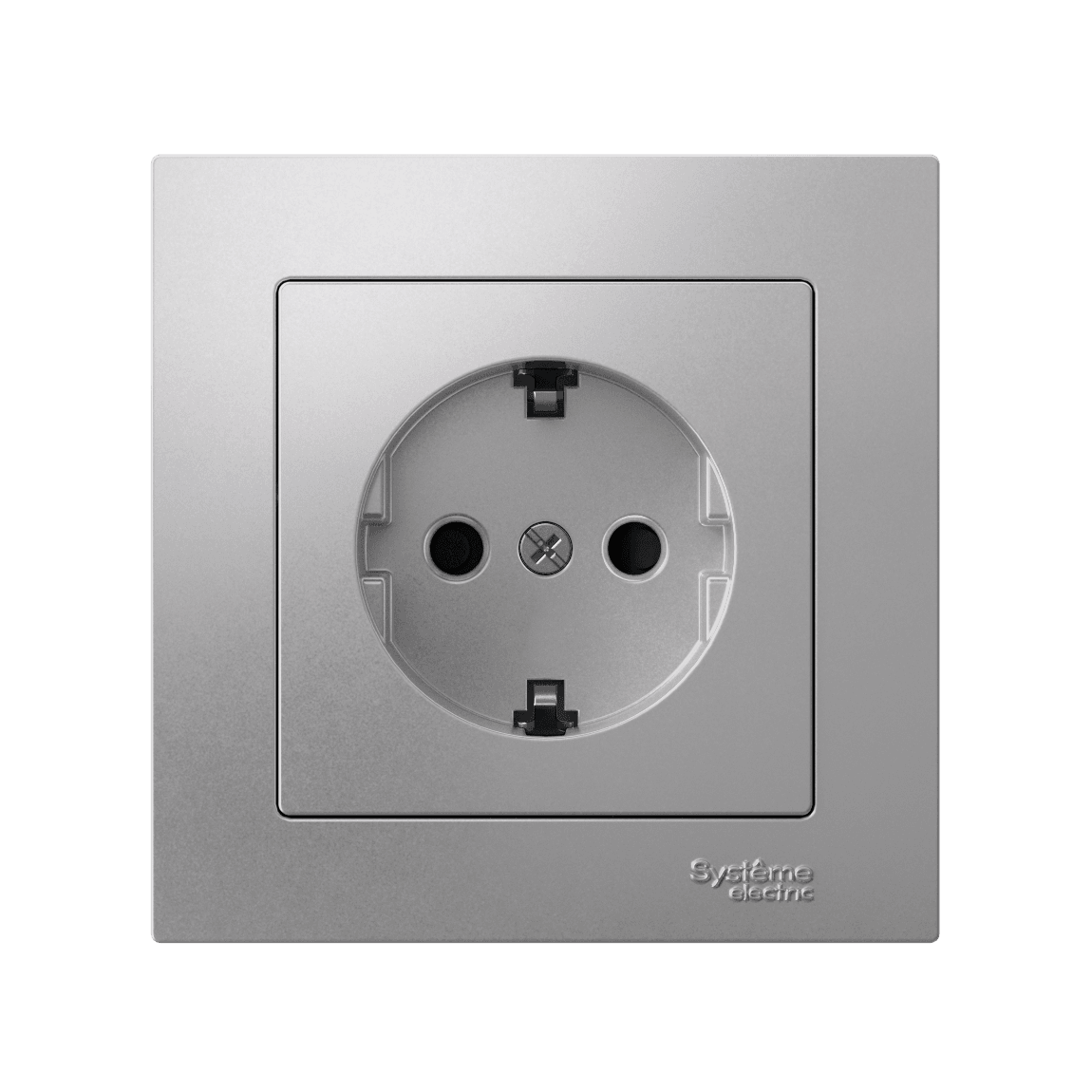 Systeme Electric AtlasDesign Алюминий Розетка с заземлением со шторками, 16А, в сборе, быстрозажим. клем. — миниатюра 5