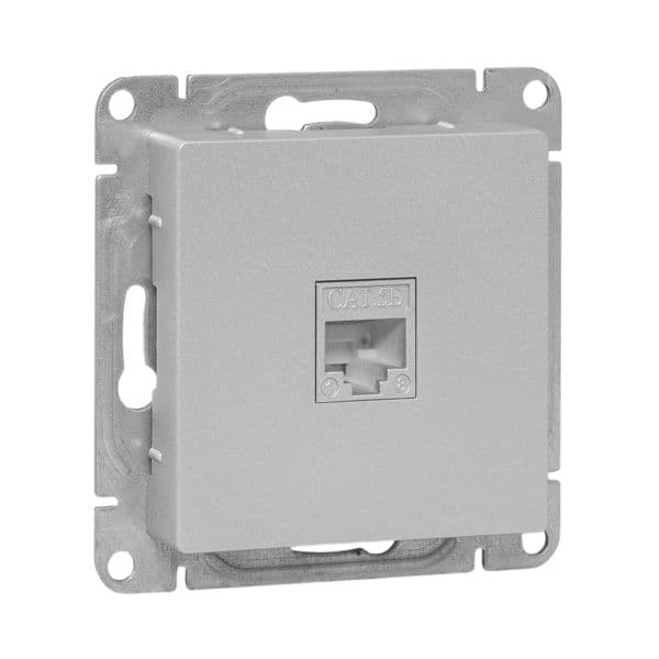 EKF Механизм розетки RJ45 (cat5), алюминий Эпика