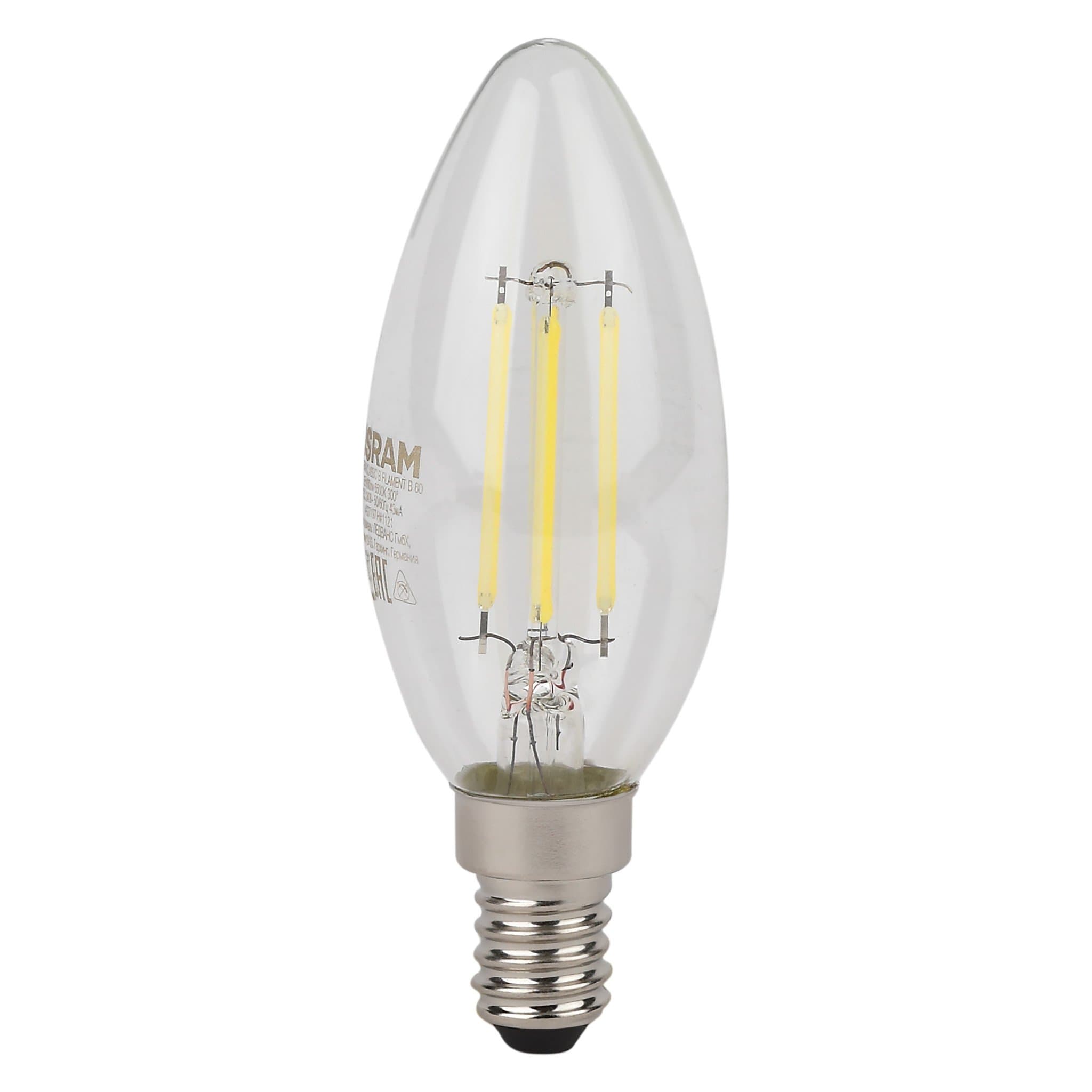 Osram LSCLB60 5W/827 230VFILCL E14 10X1RU 4058075684577