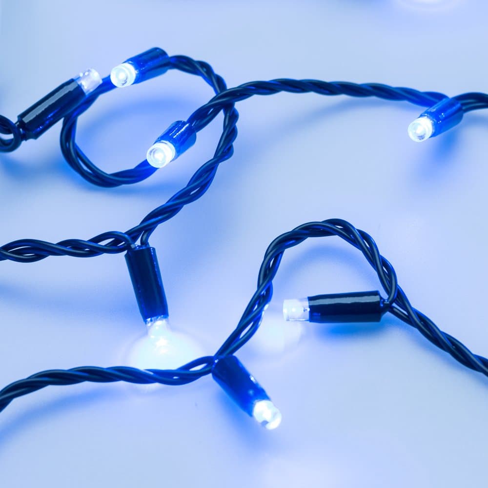 Arlight Светодиодная гирлянда ARD-STRING-CLASSIC-10000-BLACK-100LED-STD BLUE (230V, 7W) (Ardecoled, IP65) 025802 — миниатюра 4