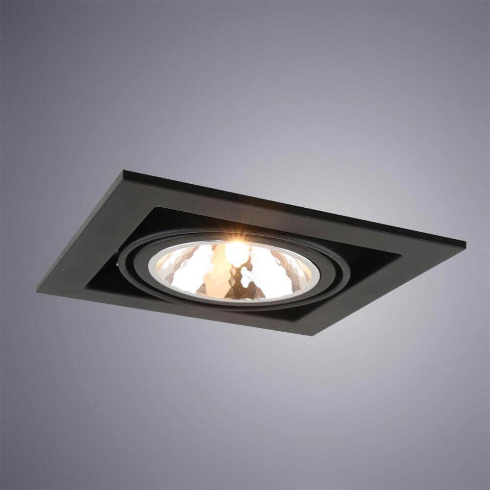 Arte Lamp CARDANI SEMPLICE Встраиваемый точечный светильник 8*20*20 A5949PL-1BK — миниатюра 2