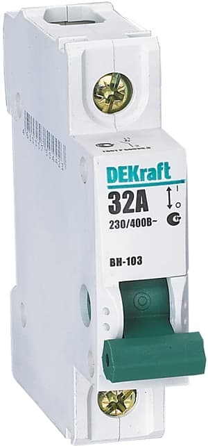 DEKraft Выключатель-разъединитель 1Р 20А ВН-103 17050DEK — миниатюра 5