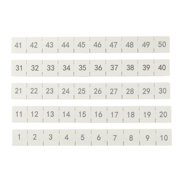 EKF Маркировка для клемм 10/16/35/90 UT 1-50 (100 шт) — миниатюра 6