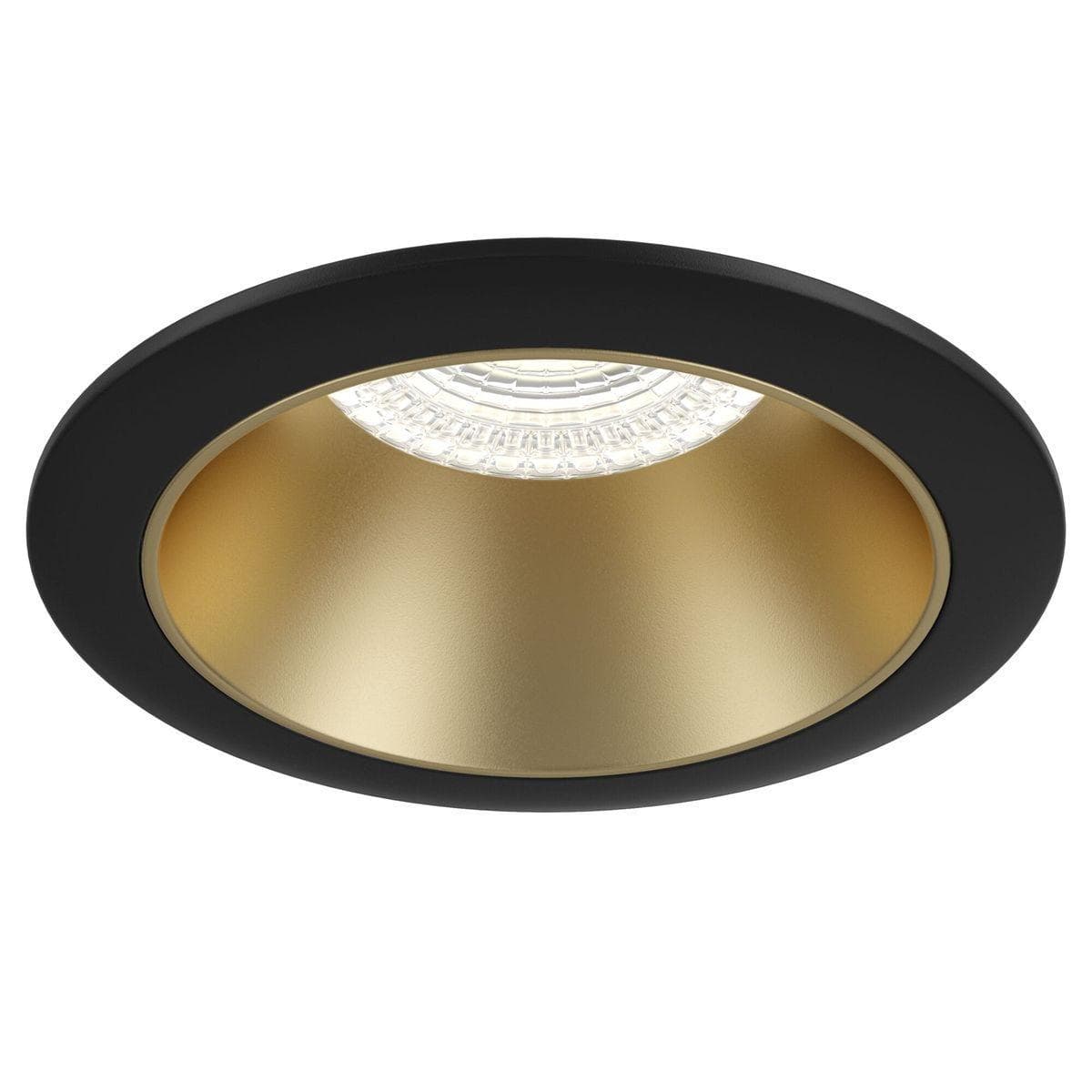 Maytoni Downlight Черный и Матовое золото Светильник встраиваемый (Набор) ( DL051-01B+DLA051-03MG) DL051-1BMG — миниатюра 1