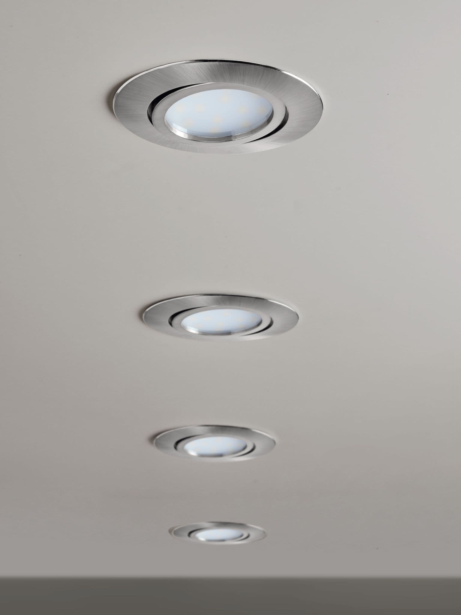 Eglo Светильник LED встраиваемый PINEDA регулир., 1х6W(LED), Ø84, пластик, никель матовый 95849 — миниатюра 2
