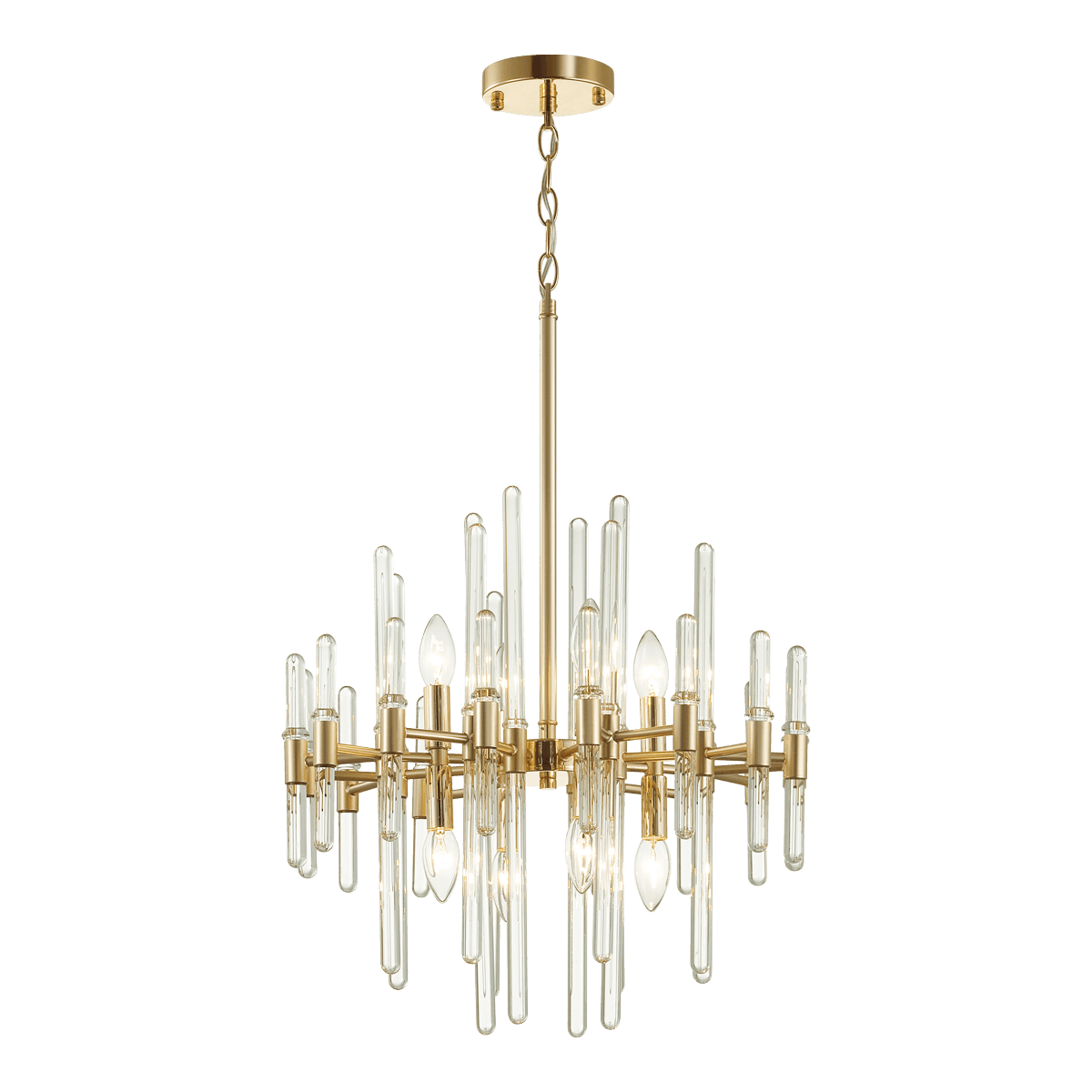 Odeon Light 4988/8 HALL ODL22 387 золотой/стекло Люстра E14 8*40W STIKA — миниатюра 2