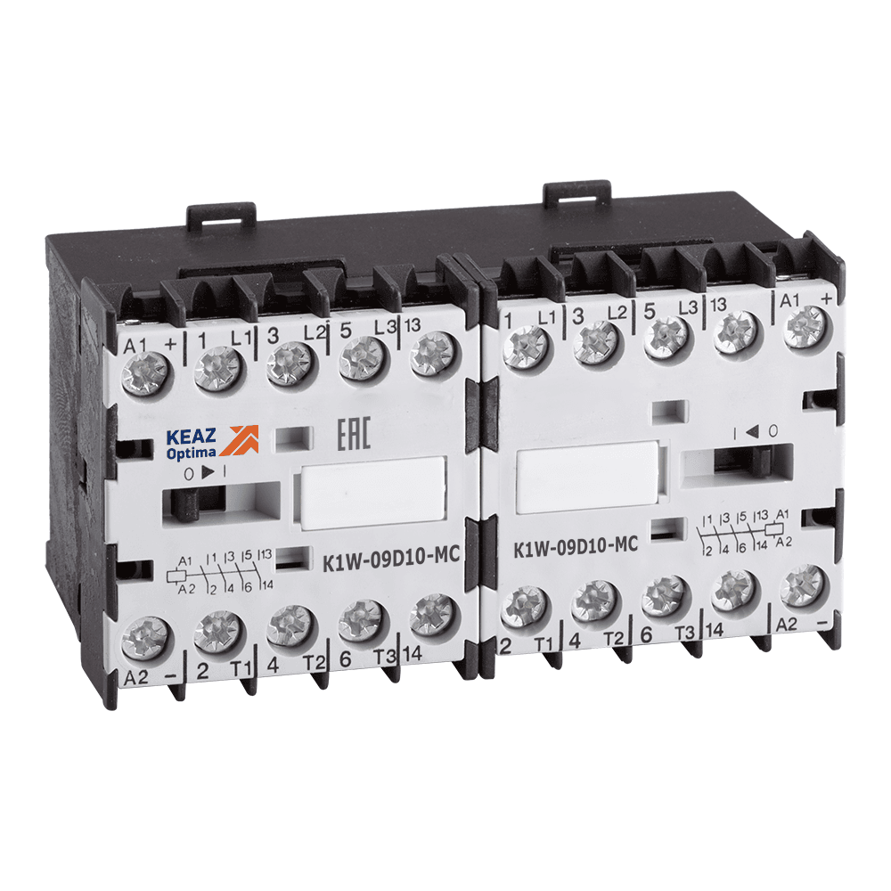 КЭАЗ Мини-контактор реверсивный OptiStart K1W-12D01-MC=24DC-VS 117376