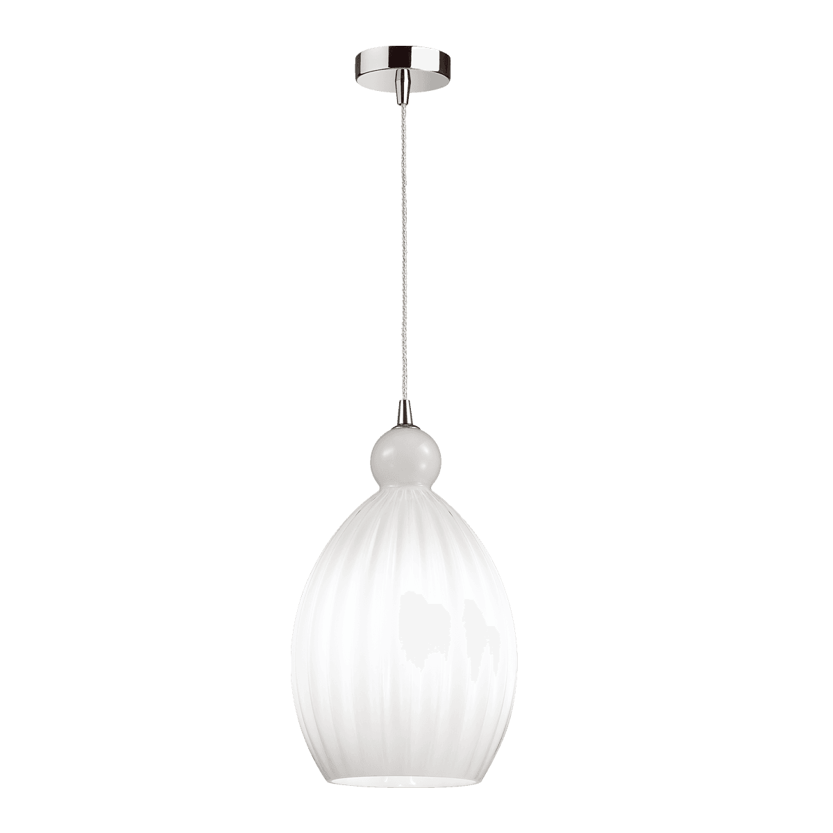Odeon Light 4774/1 ODL21 белый/хром Подвес E27 60W STORZO — миниатюра 2