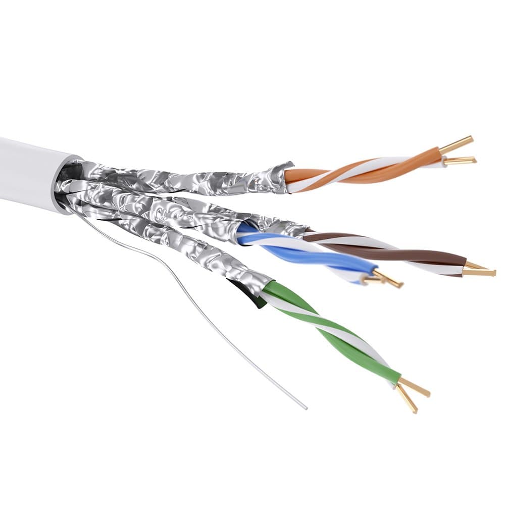DKC Кабель CAT 6, U/FTP, нг(А)-HF, бухта 305м, белый — миниатюра 1