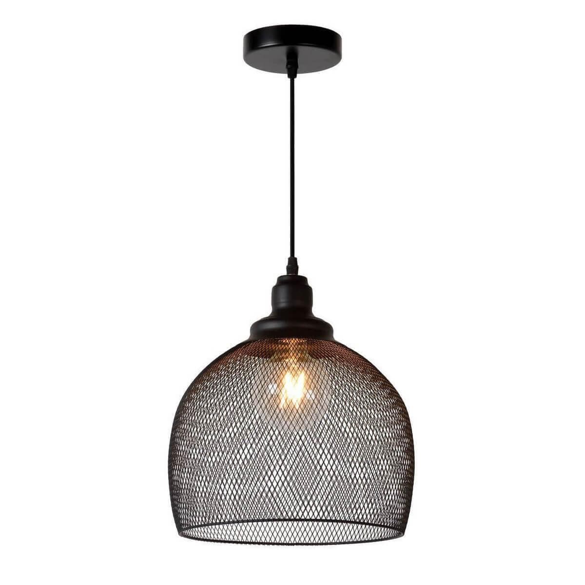 Lucide Mesh Котаж Металл Подвесной светильник E27 60W 43404/28/30 — миниатюра 1