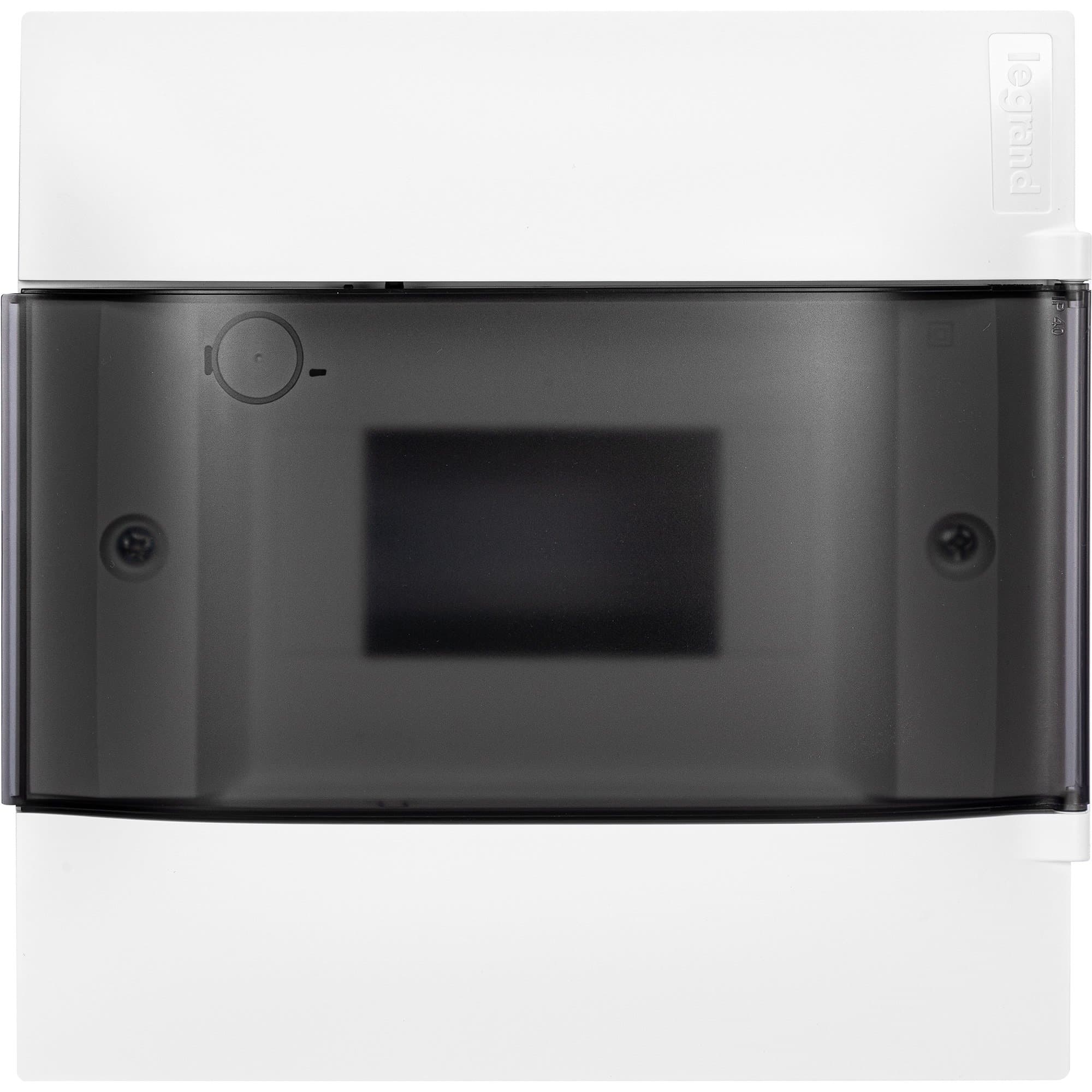 Legrand Practibox S Пластиковый щиток Встраиваемый (в полые стены) 1X6 Дымчатая дверь 134576 — миниатюра 1